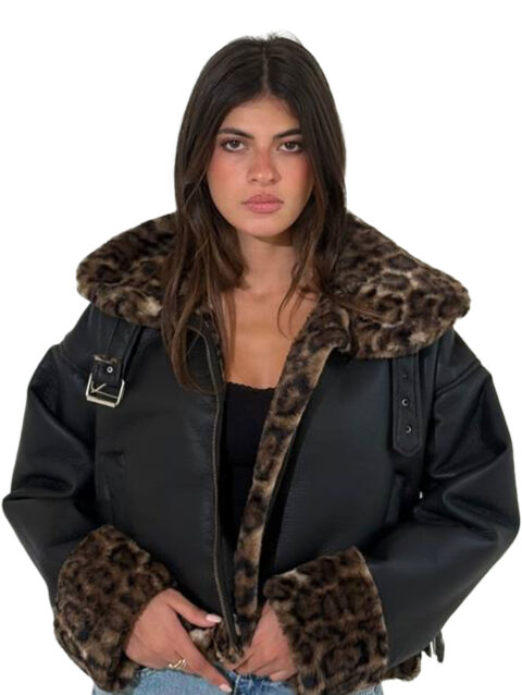 جاكت جلد سويدي متبطن