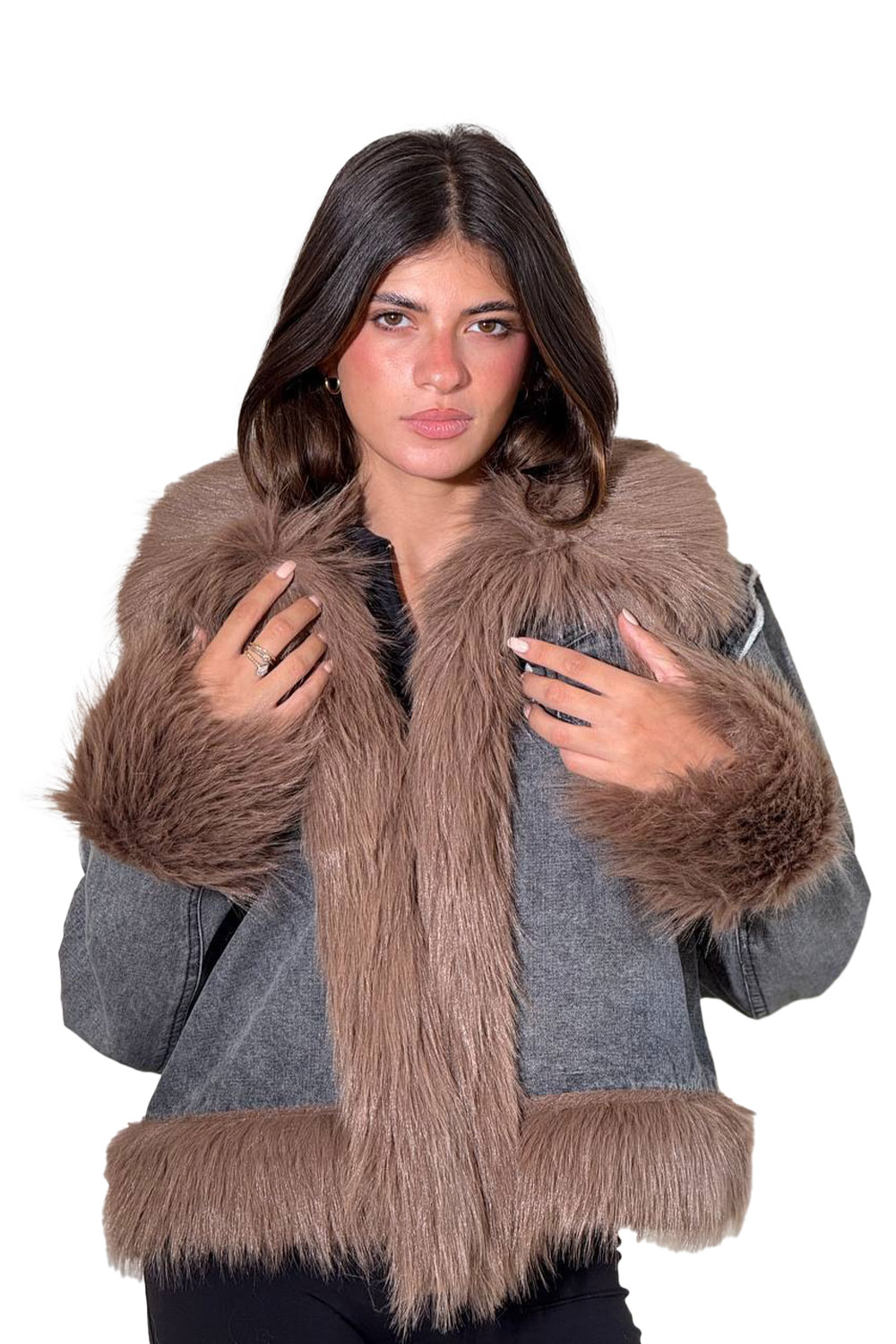 جاكت جينز مستورد في فرو تركي - الصورة 2