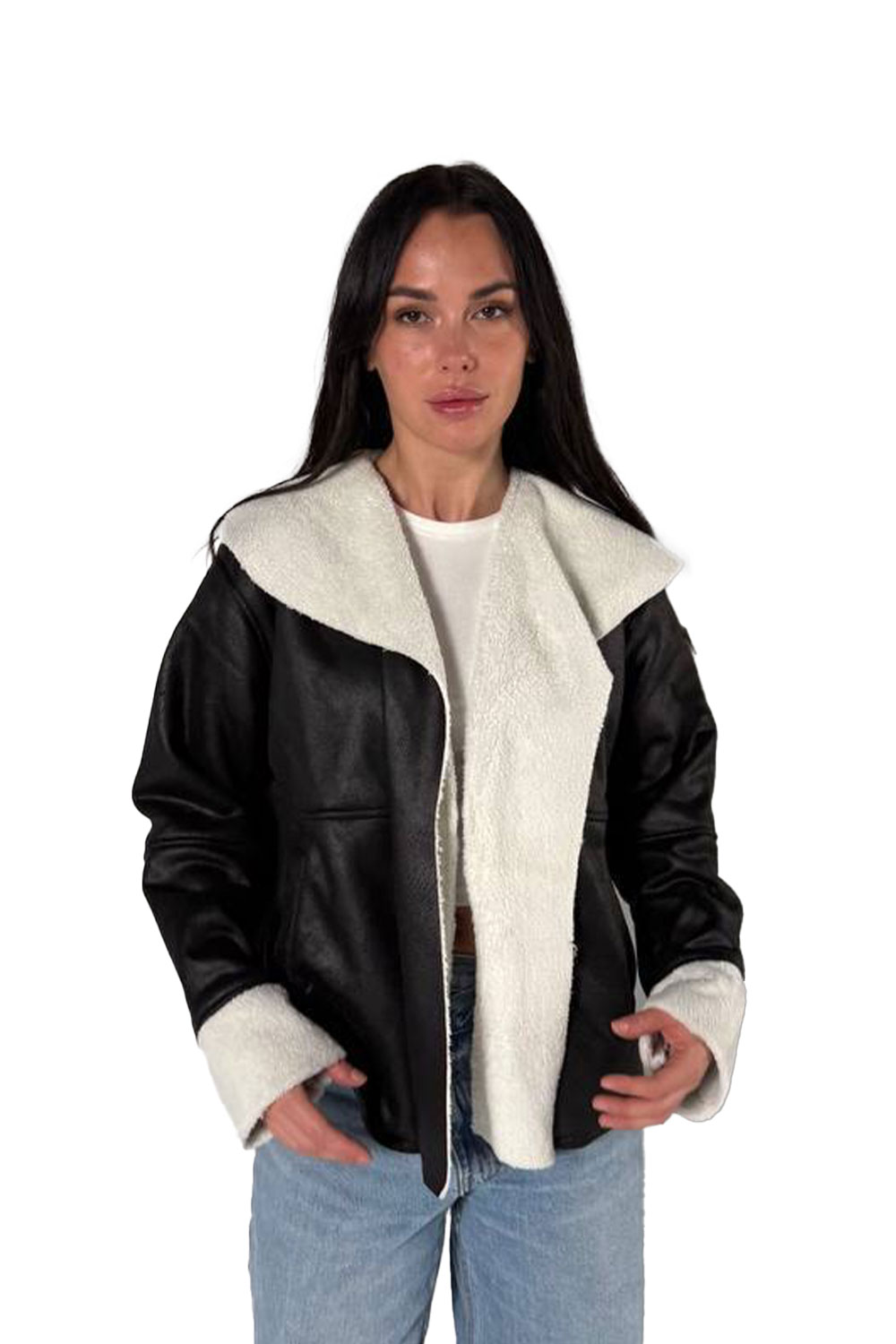 جاكت سويدي مستورد متبطن فرو