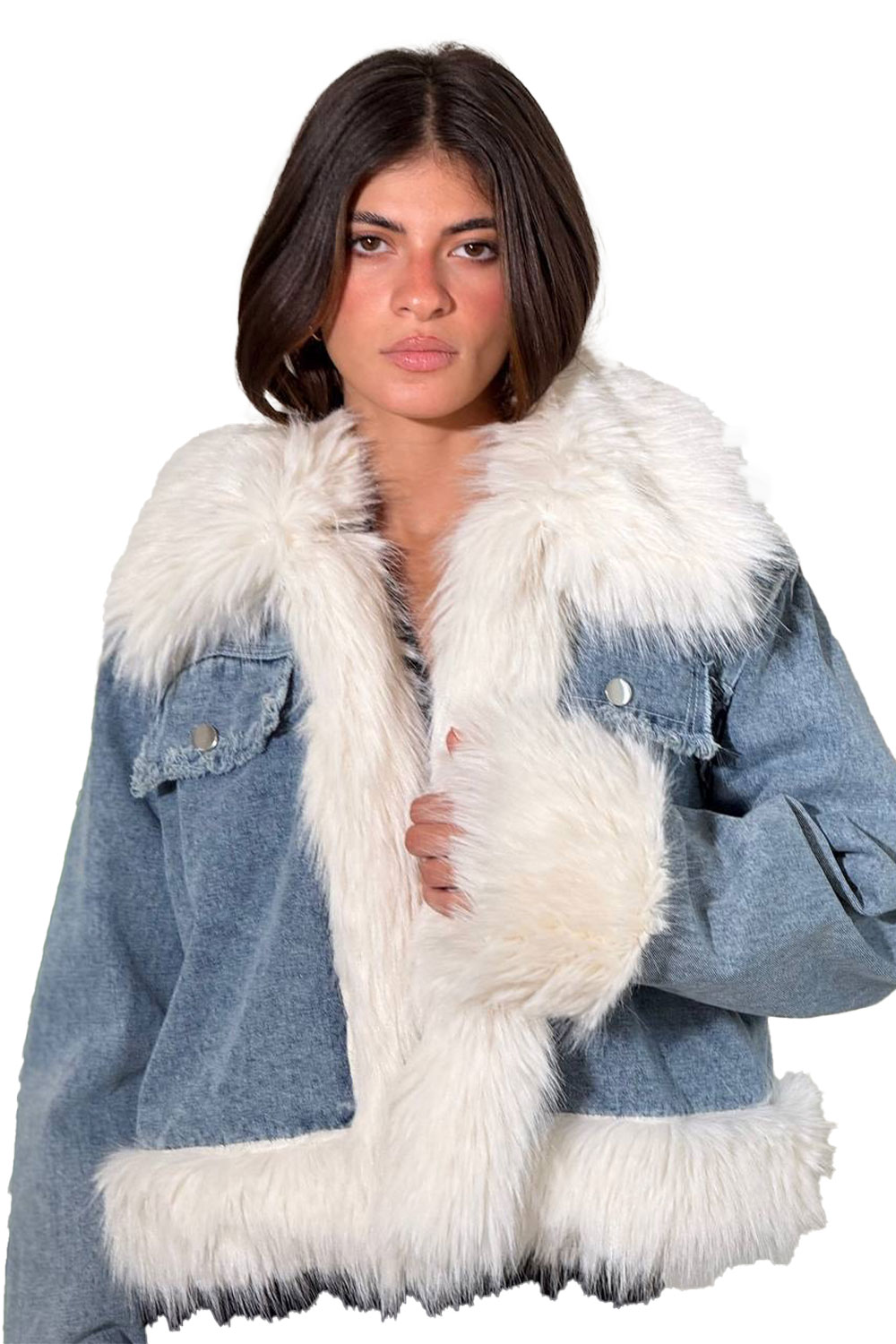 جاكت جينز مستورد في فرو تركي - الصورة 4