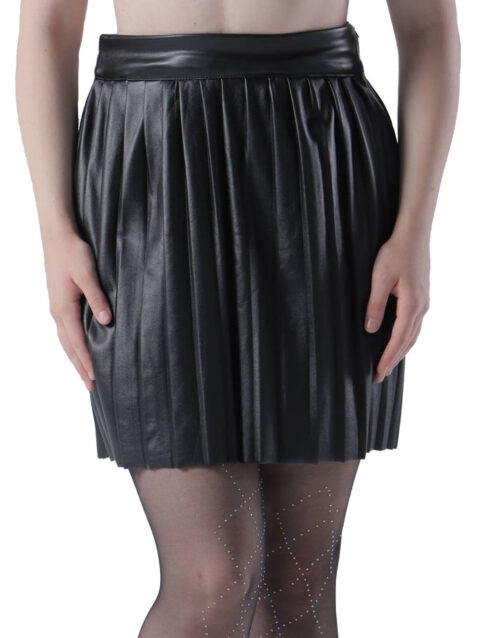 اسكيرت جلد متبطنه فرو