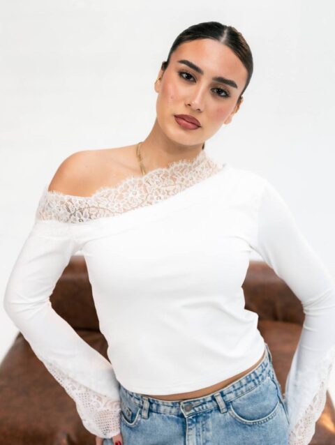 بيزك توب اوف شولدر دانتيل